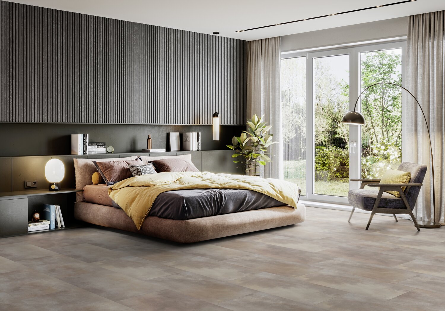 Vinylboden Virtuo 30 Rigid Acoustic Acuarela taupe  39,90 x 73,00 cm, F21132
