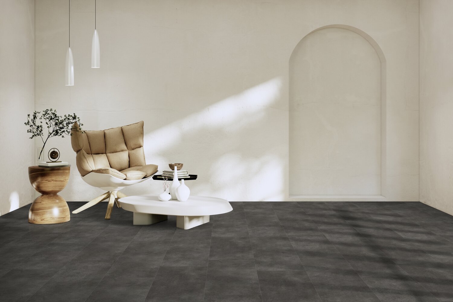 Vinylboden Virtuo 30 Rigid Acoustic Latina dark  39,90 x 73,00 cm, F21136