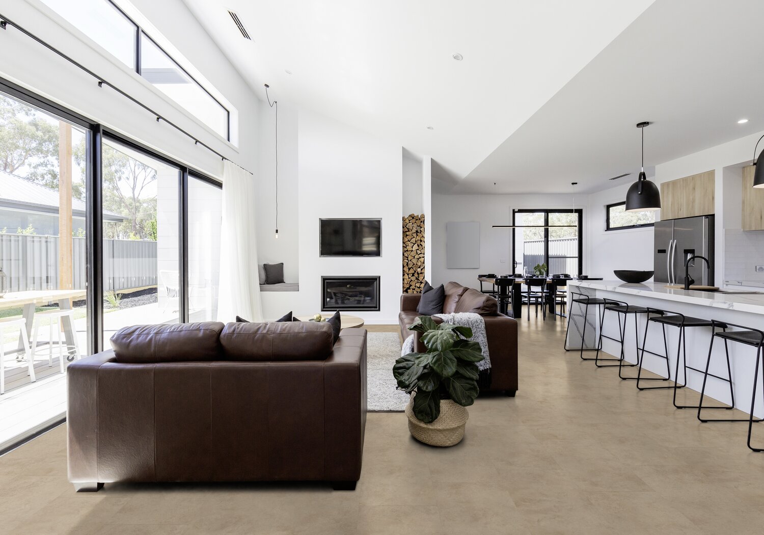 Vinylboden Virtuo 30 Rigid Acoustic Tavla beige 39,90 x 73,00 cm, F21142
