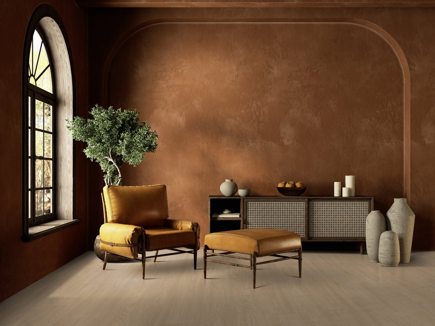 Vinylboden Virtuo 30 Rigid Acoustic  Blomma Natural Landhausdiele 22,90 x 149,20 cm, F21162