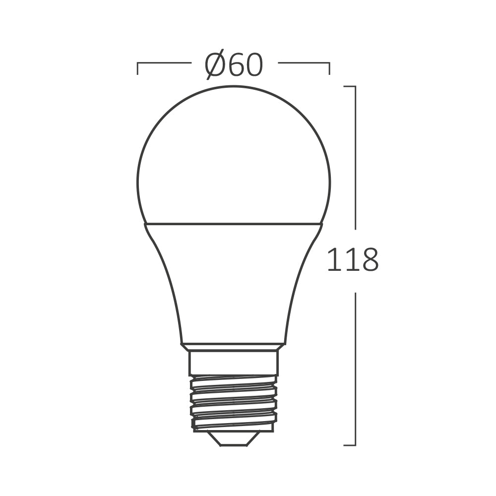 Braytron LED Glühbirne Birnenform E27 13Watt 6500K 1350lm Kaltweiß Leuchtmittel A60