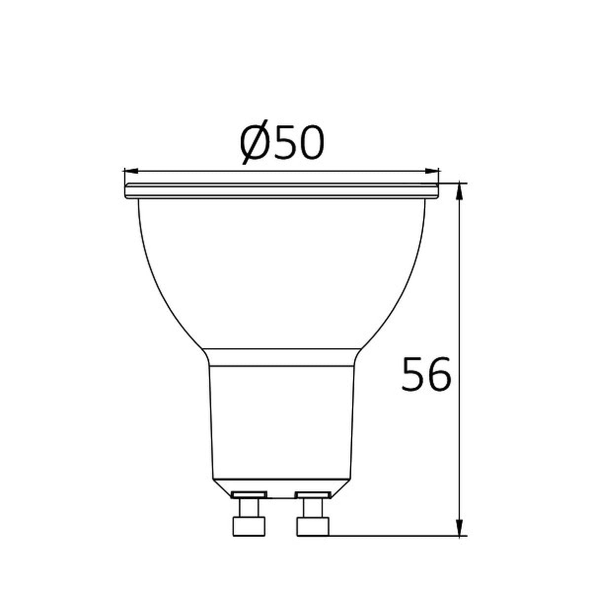 Braytron LED-Spot GU10 6W 4000K Neutralweiß 38° dimmbar – 530 lm