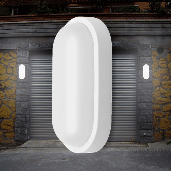 Braytron LED 8W Wand Decken Leuchte Feuchtraumleuchte Keller Außen Flur Garage 6500K IP54