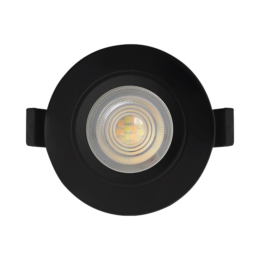Braytron LED Einbaustrahler 7W IP54 3in1 CCT Spot 630lm Einbauleuchte Einbauspot Badezimmer Schwarz