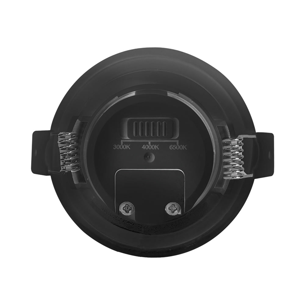 Braytron LED Einbaustrahler 7W IP54 3in1 CCT Spot 630lm Einbauleuchte Einbauspot Badezimmer Schwarz