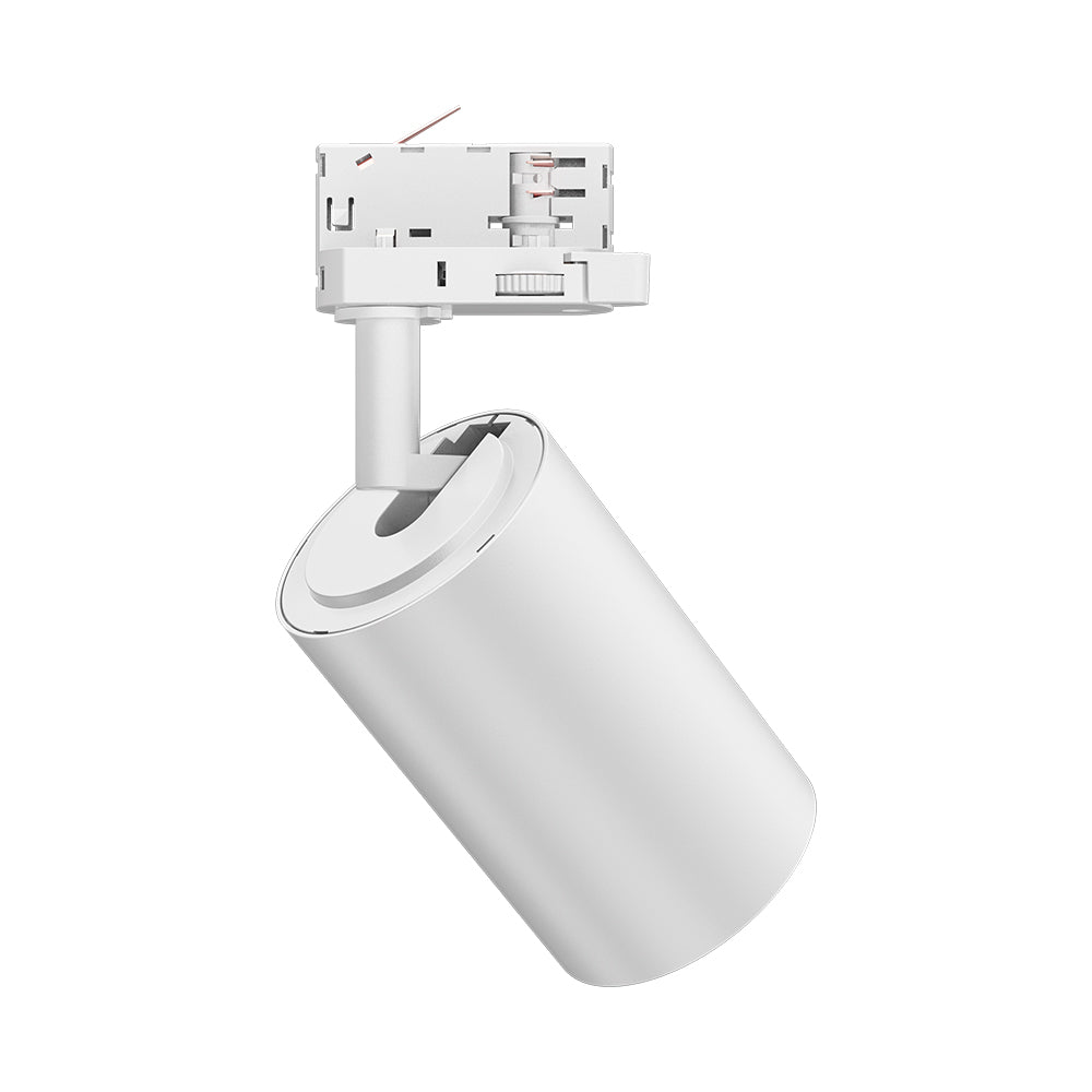 Braytron 3-Phasen LED Schienenstrahler 30W 3CCT 3000K-6000K Weiß dreh- und schwenkbar