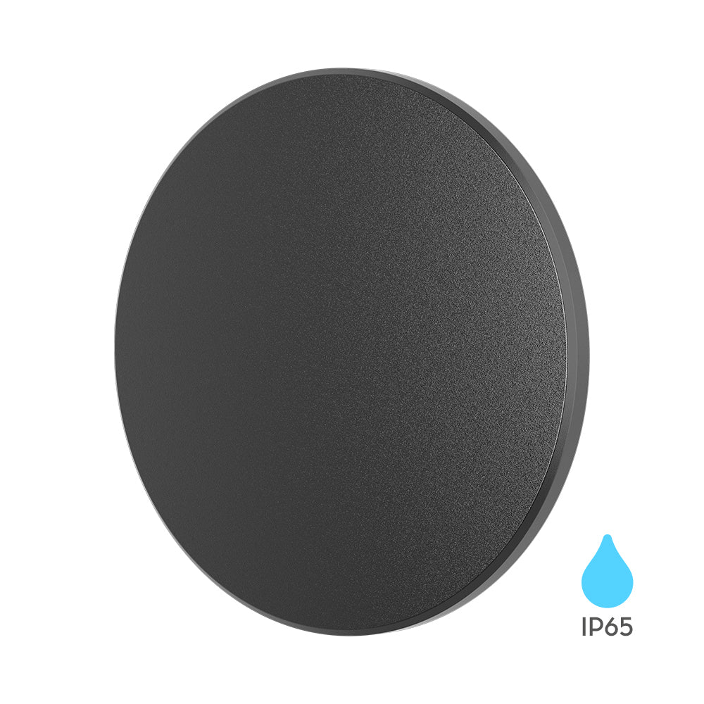 Braytron 12W LED Designer Wandleuchte Außen Schwarz Indirekte Beleuchtung Außenwandleuchte IP65 3000-6500K