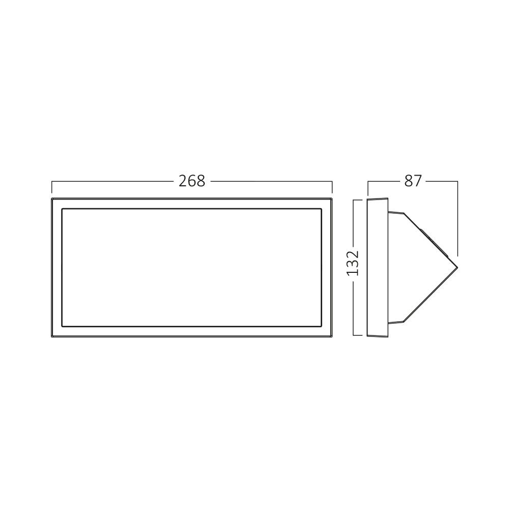 LED Außenwandlampe Wandlampe Wandleuchte Außen Fassade 20W IP65 3in1 CCT Farbwahl