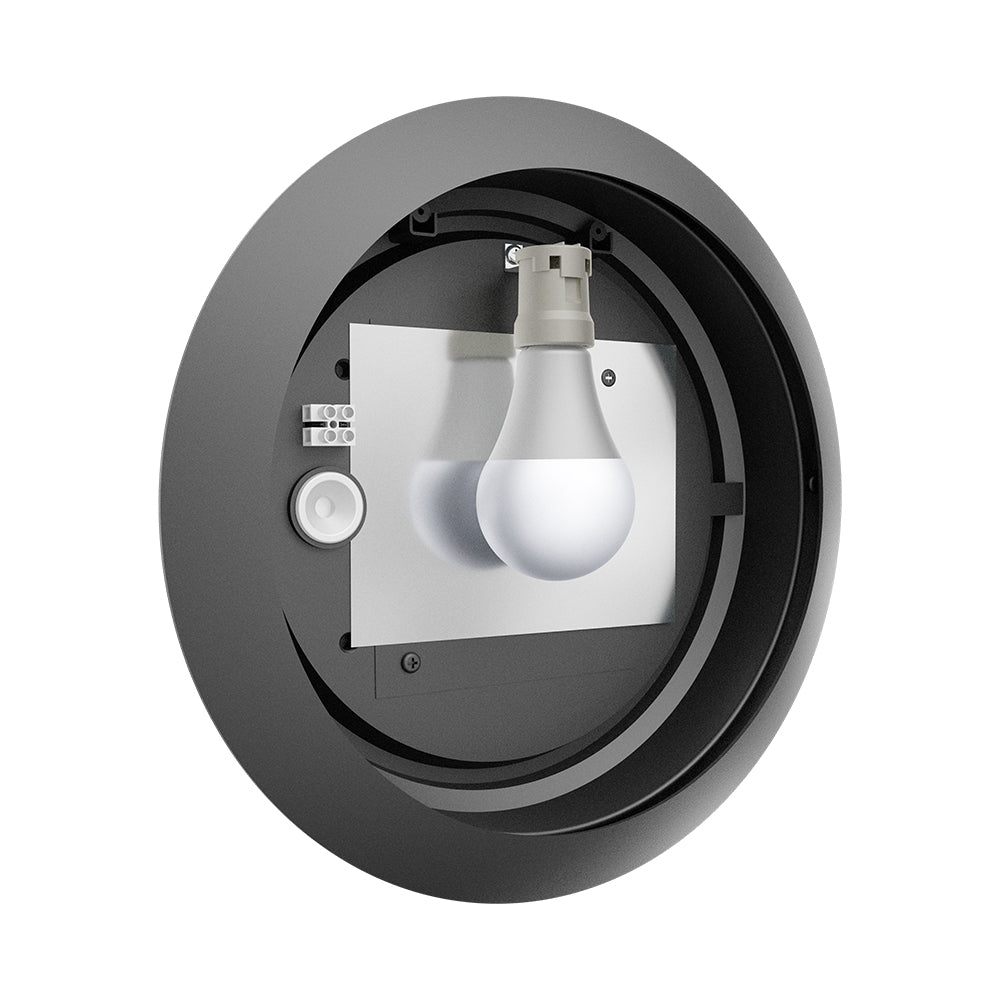 Braytron Deckenleuchte Deckenlampe Deckenlicht E27 Grau Eingang Flur Außenbereich modern