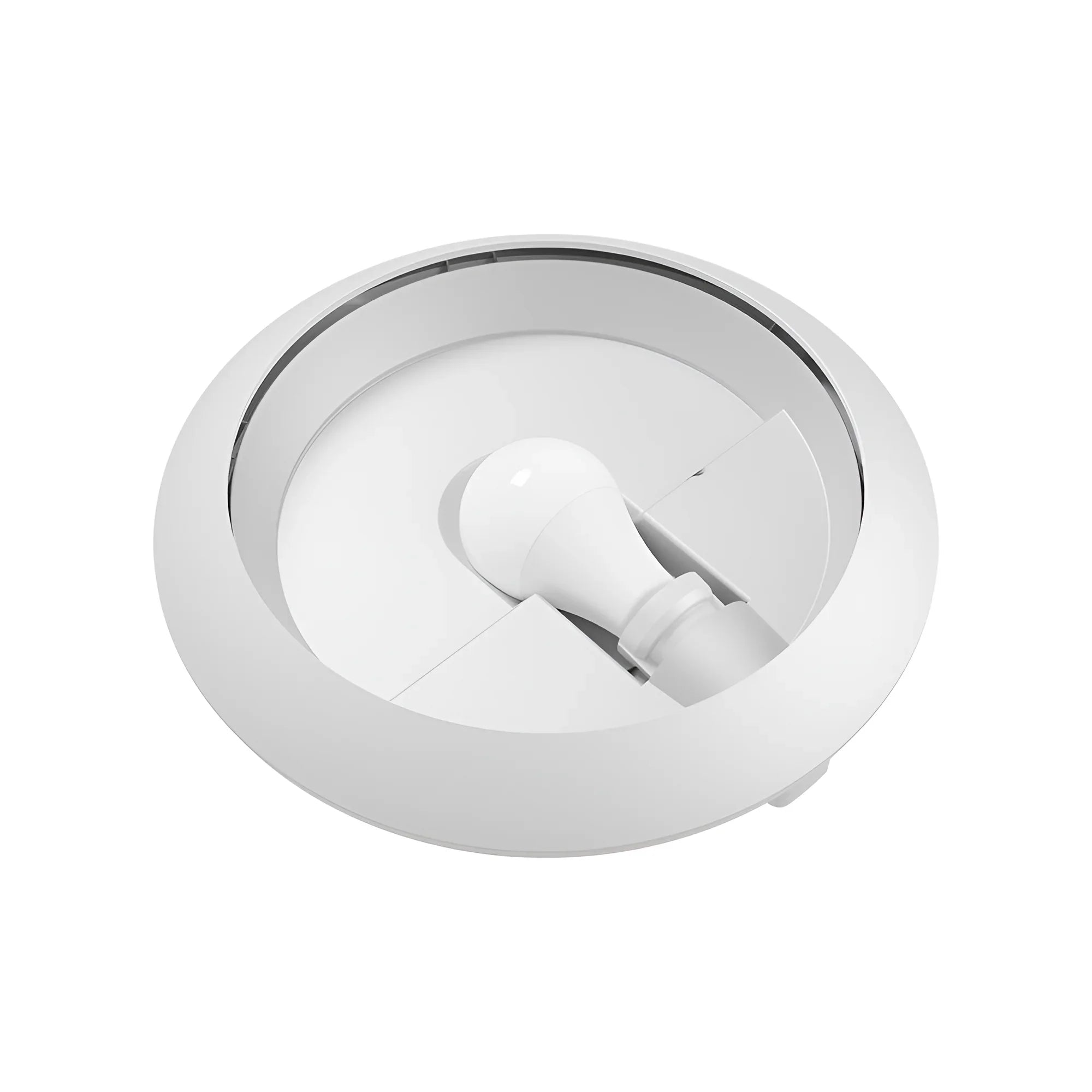 Braytron Außen-Deckenleuchte IP65 Ø265 mm E27 mit Sensor – Weiß
