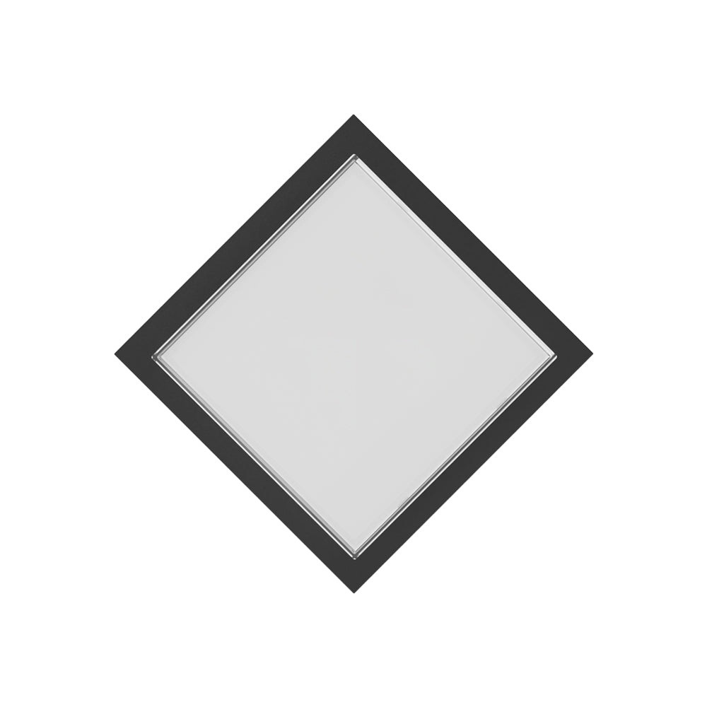 Braytron LED 15W Eckig Wandleuchte Außenwandleuchte Balkon Eingang Treppenhaus 3000K warmweiß schwarz IP65