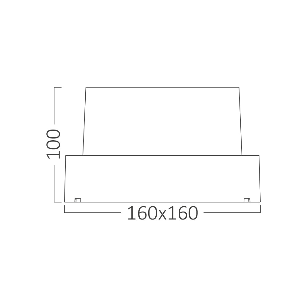 Braytron LED 15W Eckig Wandleuchte Außenwandleuchte Balkon Eingang Treppenhaus 3000K warmweiß schwarz IP65