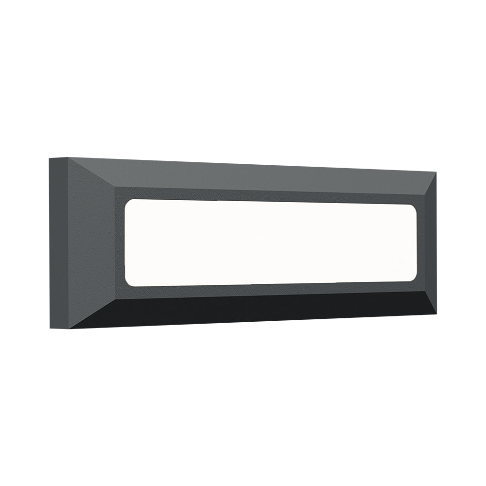 LED schwarze Wandleuchte direkt Außen IP65 – 3W | 3in1 Farbtemperatur | Stufen & Treppenbeleuchtung