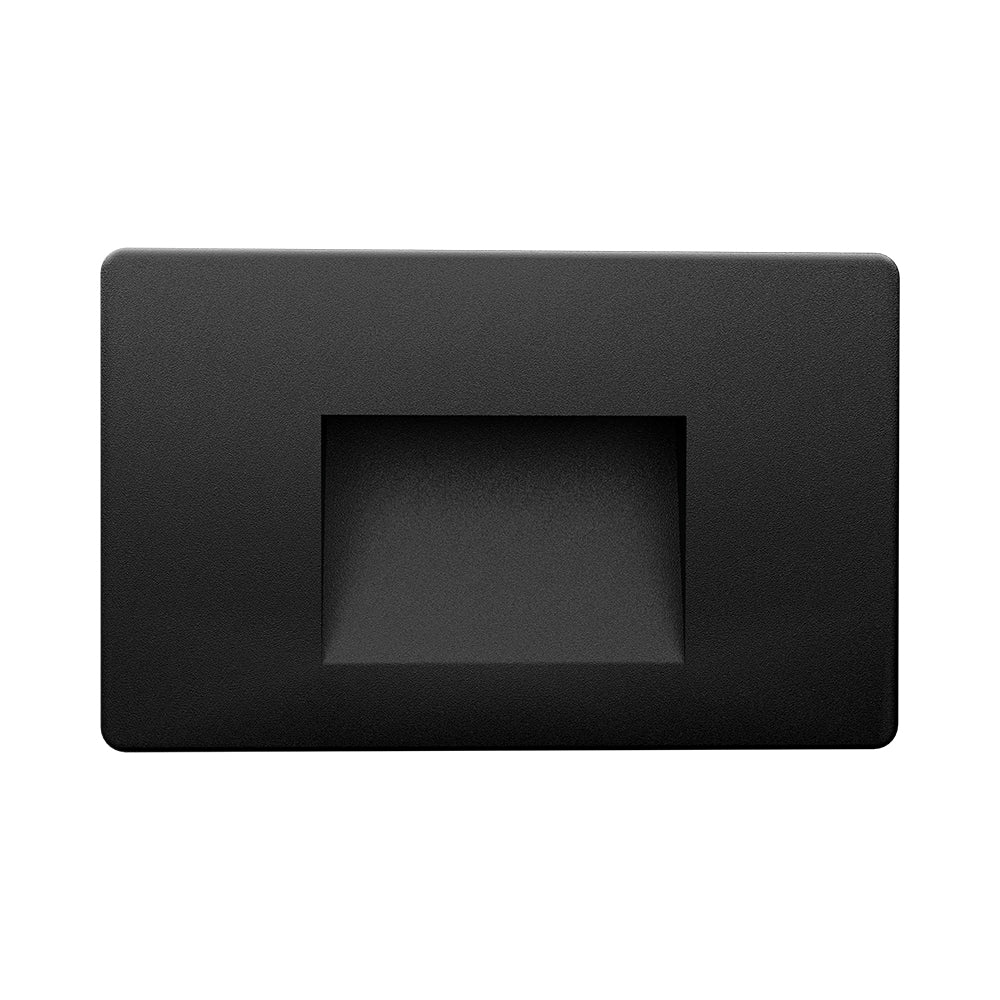 3W LED Treppenlicht Treppenbeleuchtung Treppenleuchte Stufenlicht Stufen Leuchte Eckig Schwarz