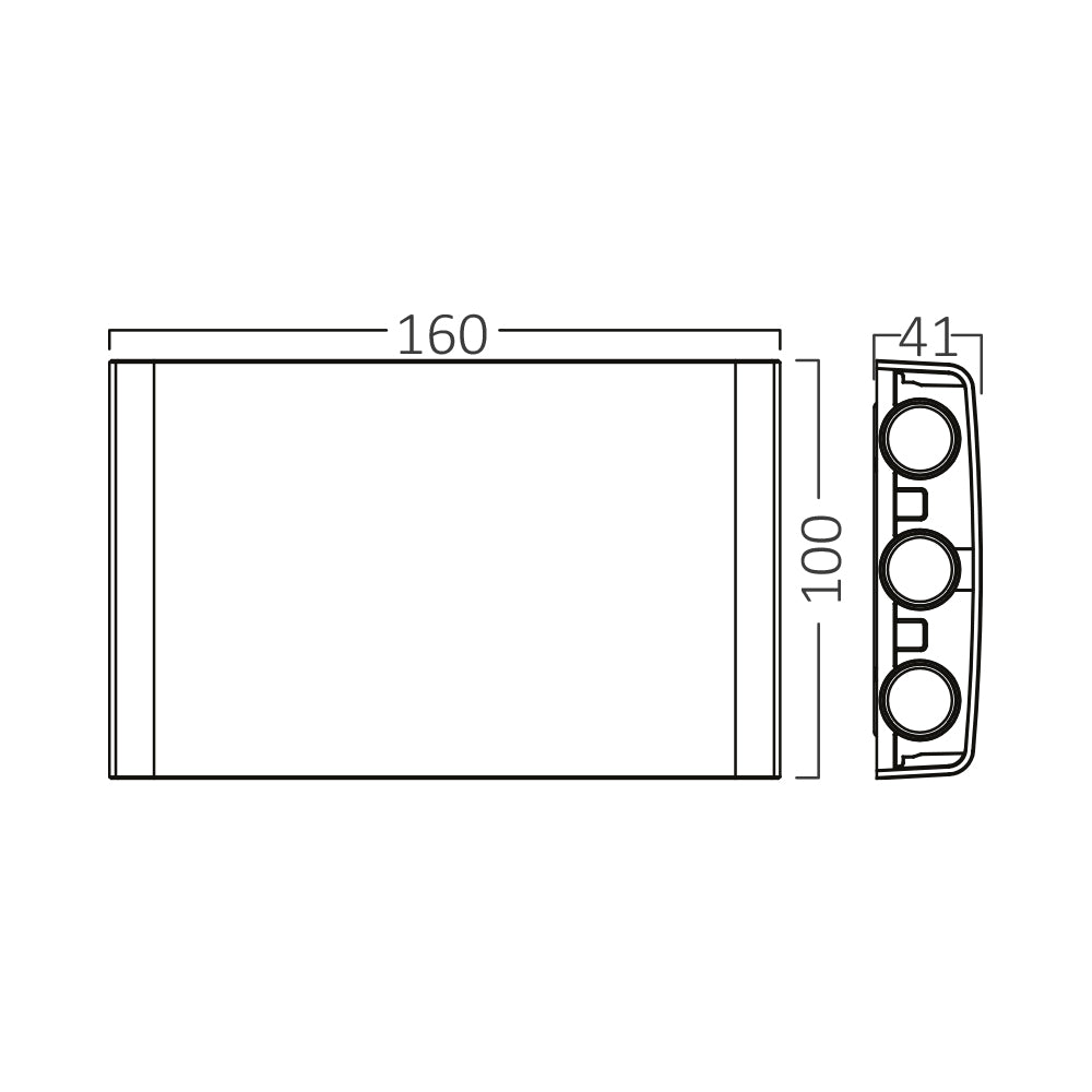 LED Wandleuchte Außen Anthrazit Strahler 6X1W UP&Down Außenwandleuchte CCT 3In1 IP65