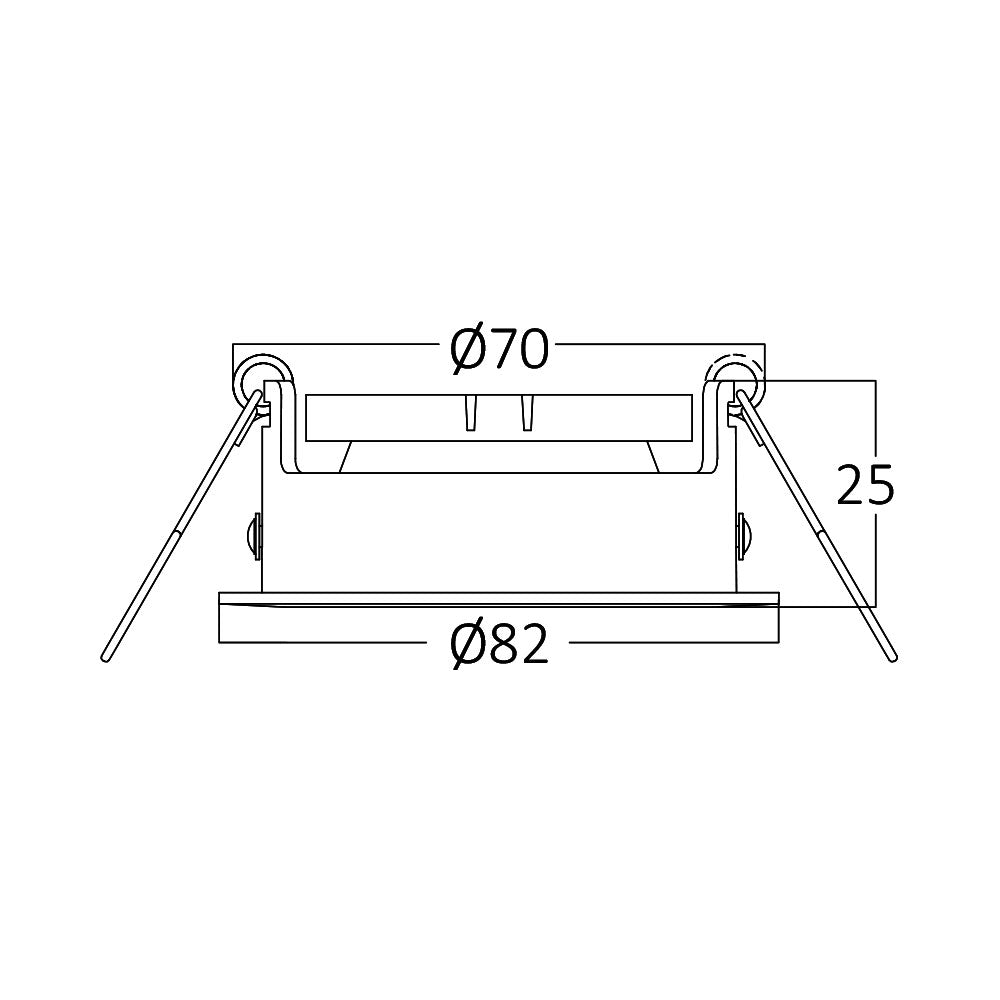 LED Einbaurahmen Einbaustrahler Fassung schwenkbar Rund Aluminium gebürstet MR16 Schwarz