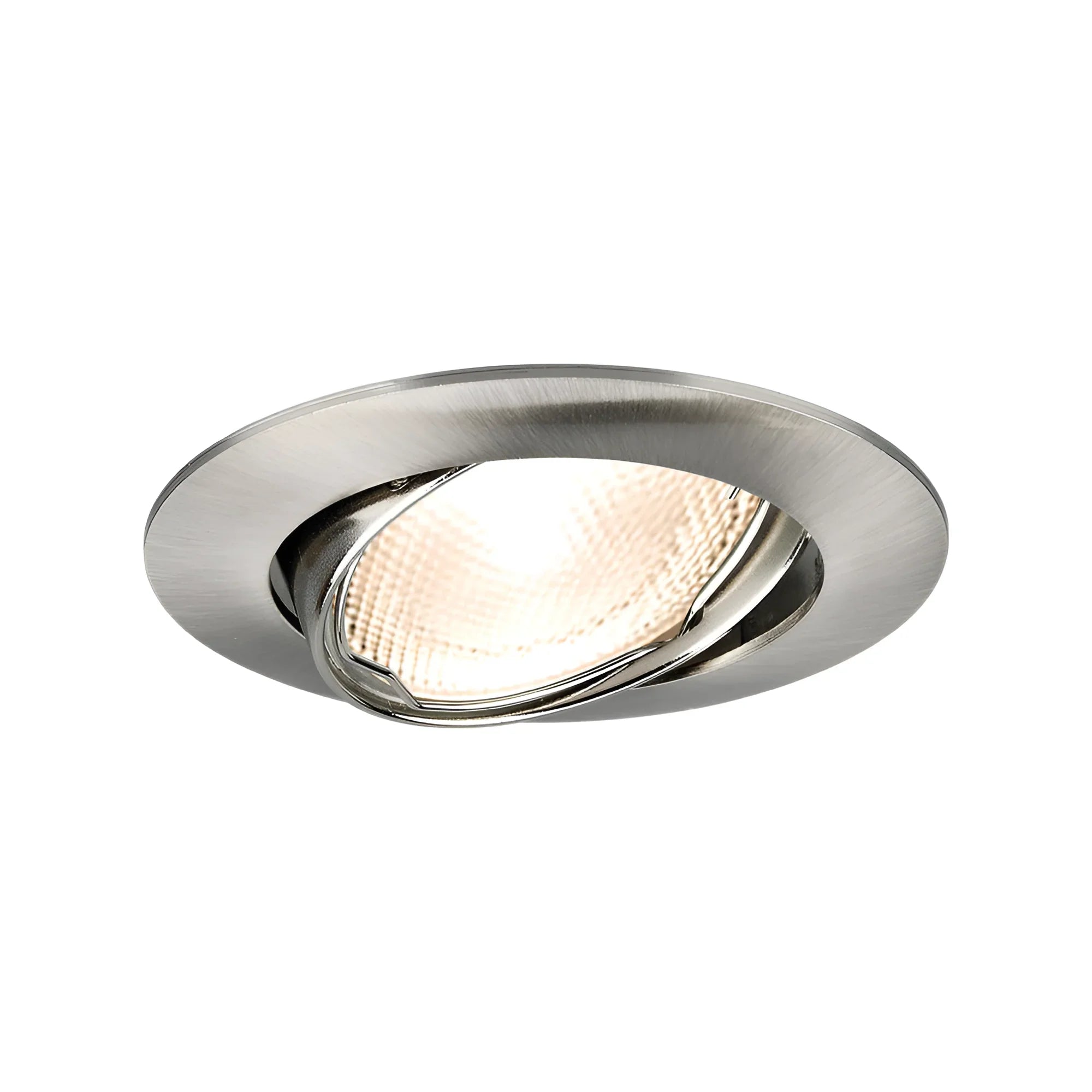 Braytron LED Einbaurahmen GU10 rund IP20 Aluminium Ø82 mm – Nickel