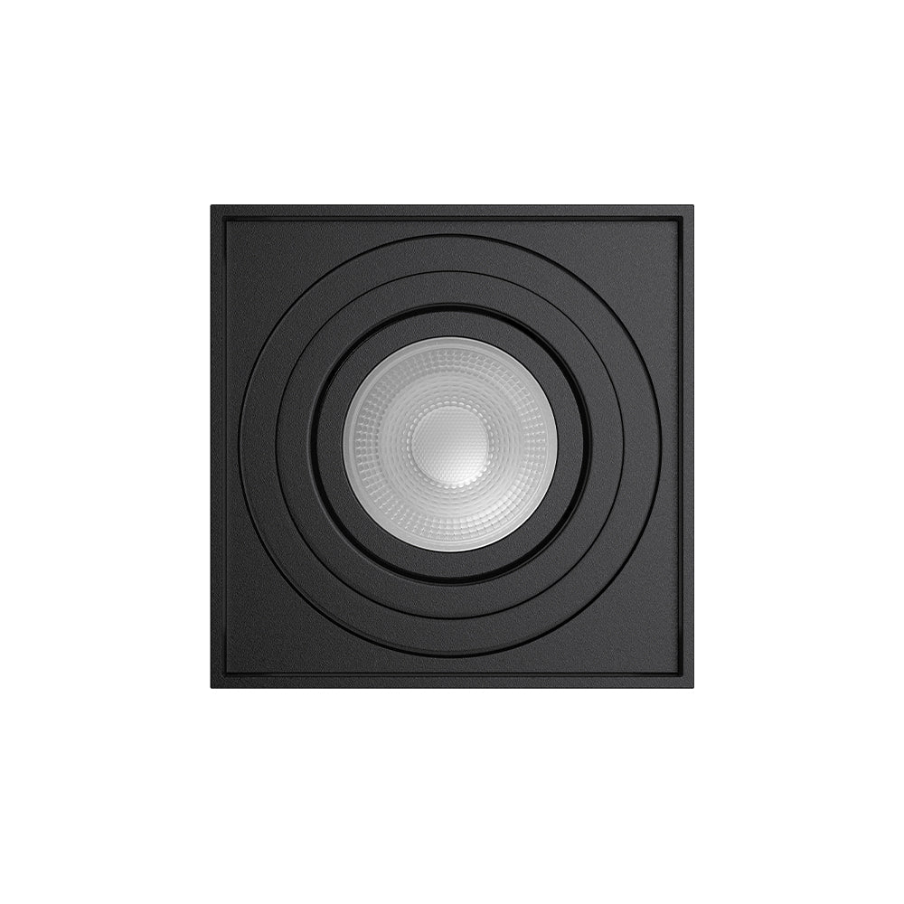 Braytron Deckenstrahler Deckenspot Aufputz GU10 schwarz eckig 80X100mm - Bild 3
