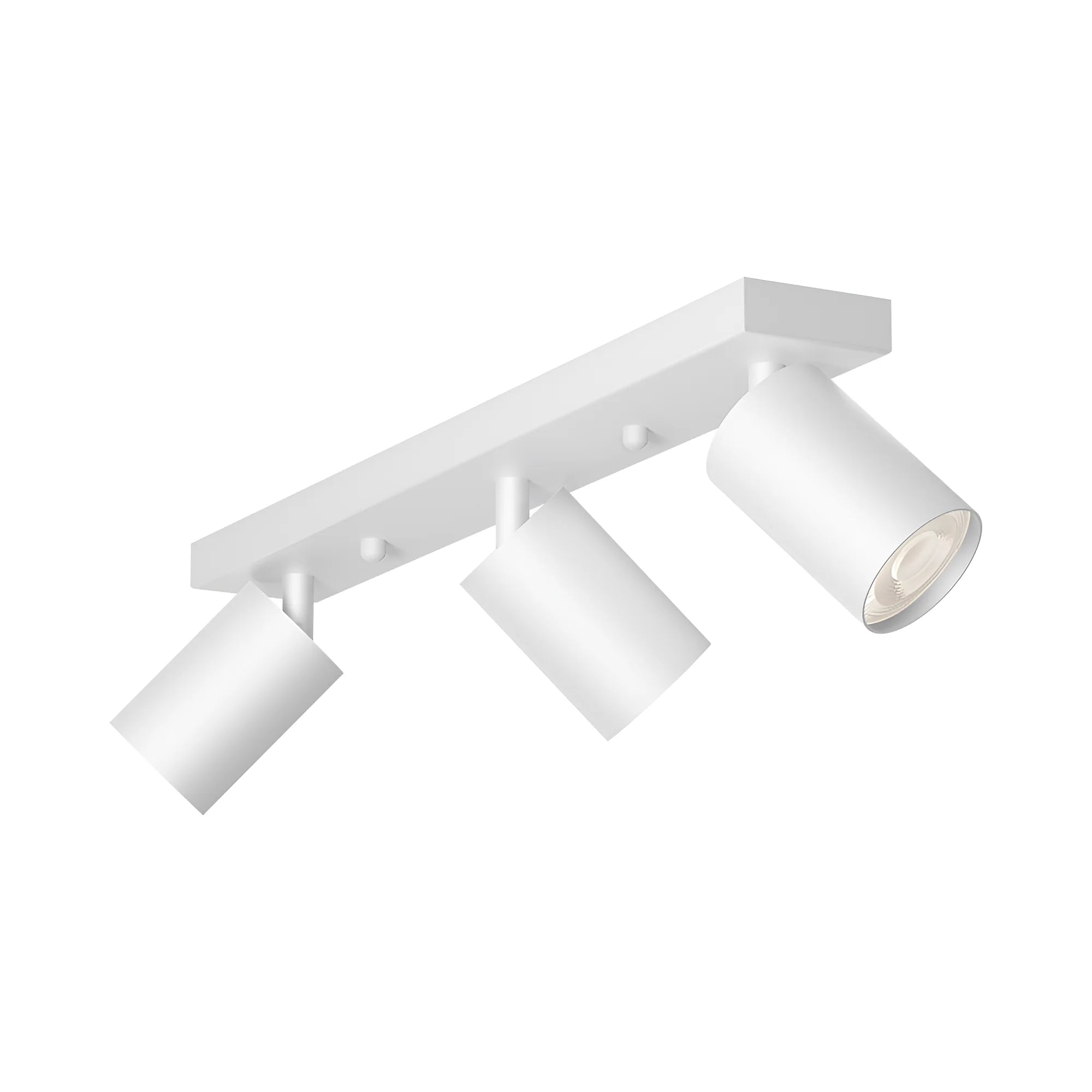 Braytron LED Deckenstrahler 3-flammig GU10 Aufbau-Spot Aluminium – Weiß