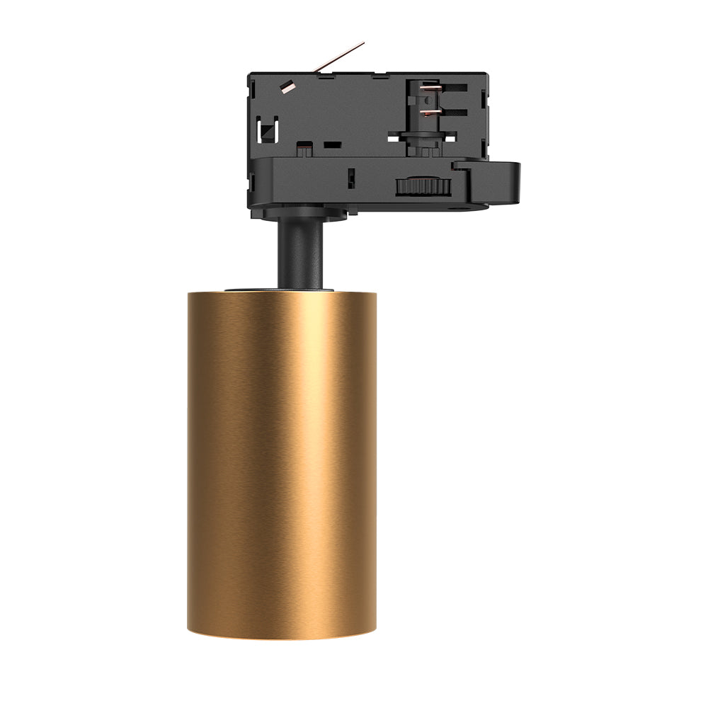 Braytron 3-Phasen GU10 LED Schienenstrahler Gold Stromschienen Spot drehbar - schwenkbar