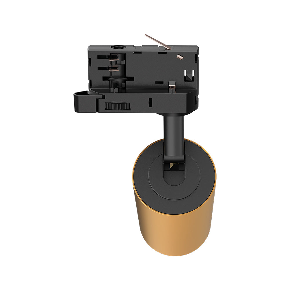 Braytron 3-Phasen GU10 LED Schienenstrahler Gold Stromschienen Spot drehbar - schwenkbar