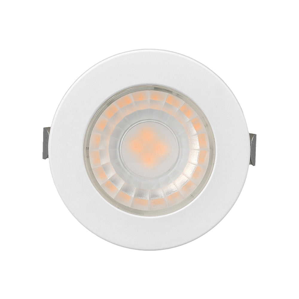 Braytron LED Minispot 3W Minileuchte, Klein, Einbauspot Einbaustrahler, Badezimmer, Küche, Wohnzimmer, inklusive 3 Blenden in schwarz, weiß. silber, IP54 230V ohne Trafo, 210 Lumen (neutralweiß 4000K)