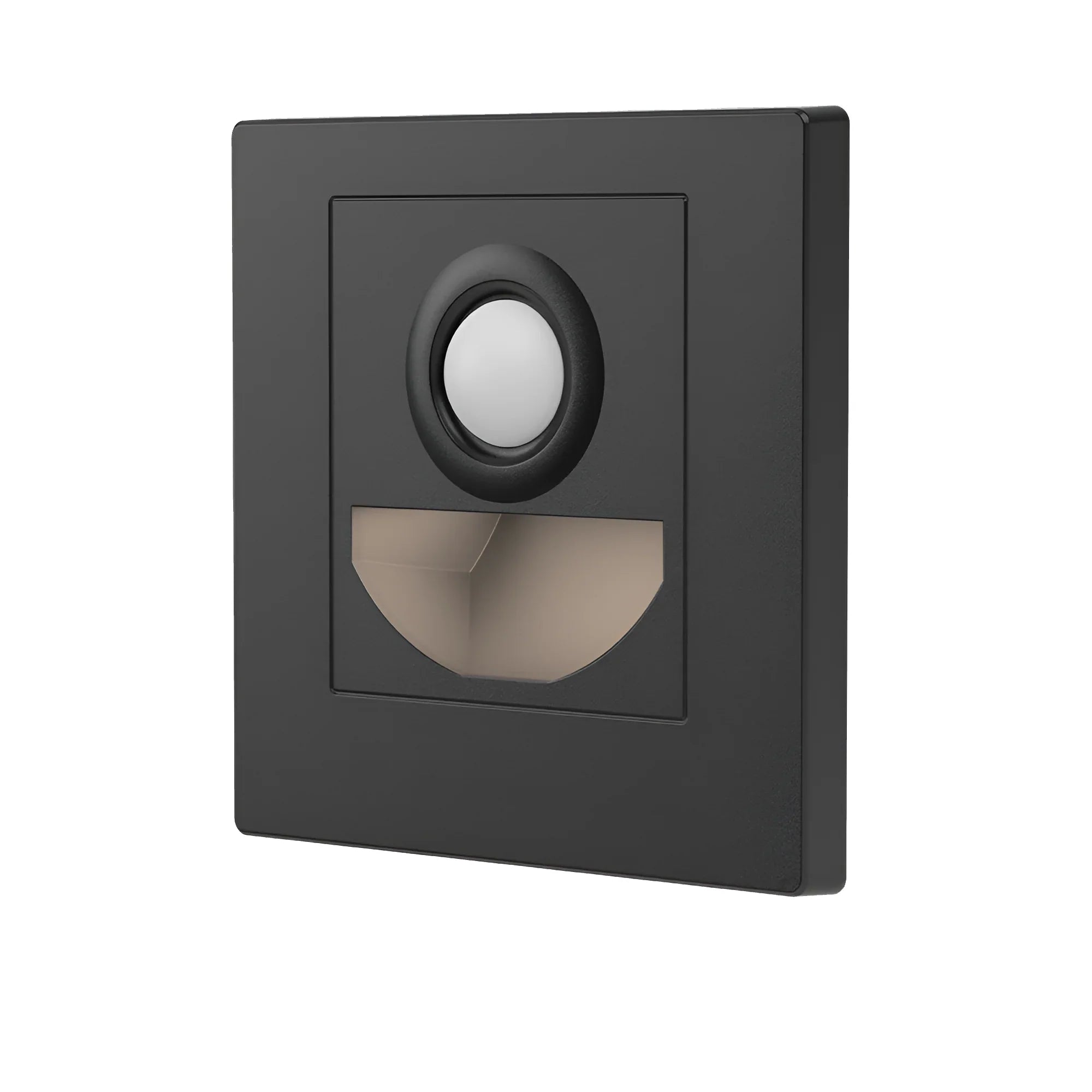 Braytron LED Treppenleuchte 1,5W 3CCT mit Bewegungsmelder, quadratisch – Schwarz