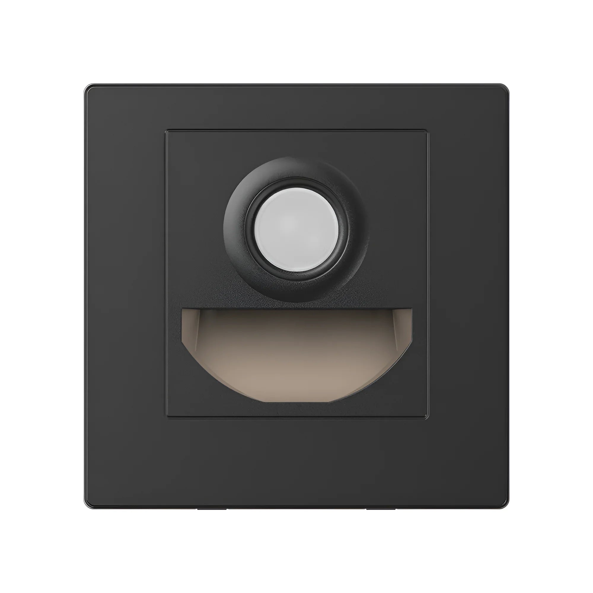 Braytron LED Treppenleuchte 1,5W 3CCT mit Bewegungsmelder, quadratisch – Schwarz