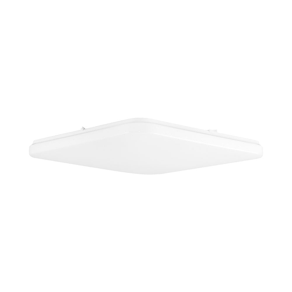 LED Deckenleuchte, Deckenlicht Eckig 24W mit Sternenhimmel-Effekt, 3IN1 Farbtemperatur, 2450 Lumen