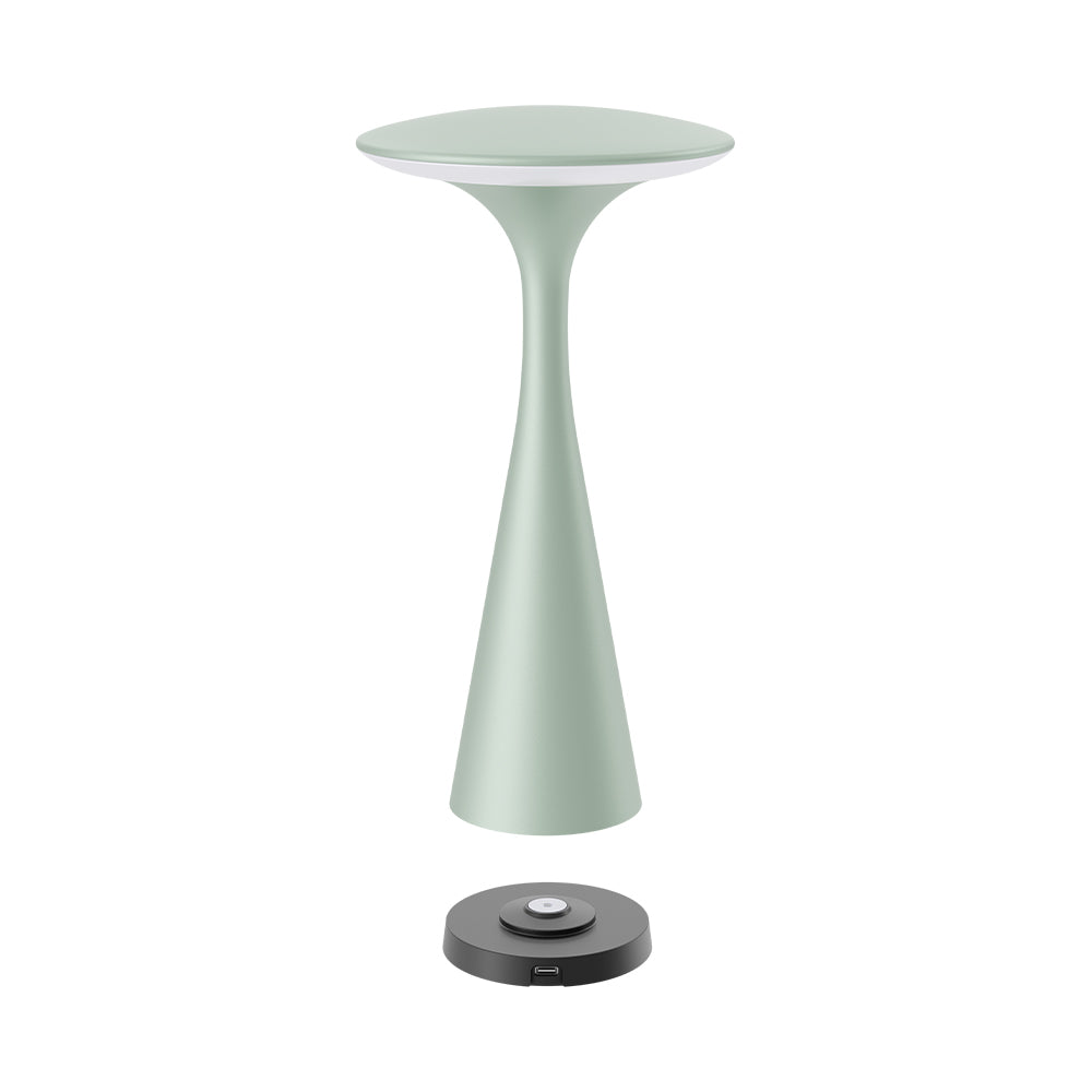 LED Tischlampe Touch Dimmbar mit Akku Tischleuchte Innen/Aussen Farbwahl CCT USB grün