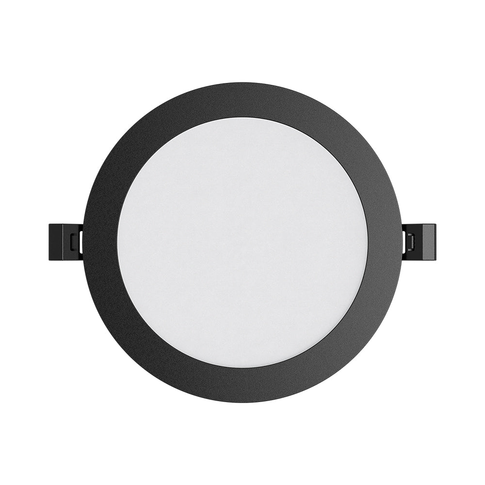 Braytron 12W LED Panel Dimmbar Einbauspot Einbaustrahler Deckenstrahler Flach IP40 CCT 3in1 schwarz