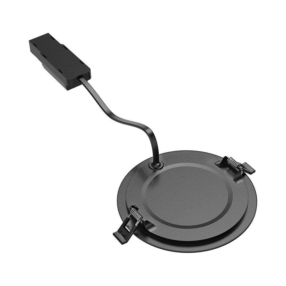 Braytron 12W LED Panel Dimmbar Einbauspot Einbaustrahler Deckenstrahler Flach IP40 CCT 3in1 schwarz