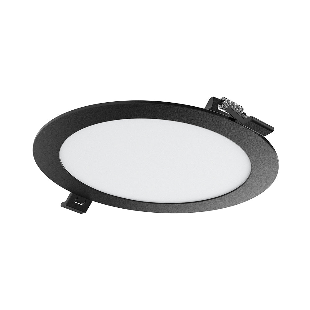 Braytron 12W LED Panel Dimmbar Einbauspot Einbaustrahler Deckenstrahler Flach IP40 CCT 3in1 schwarz