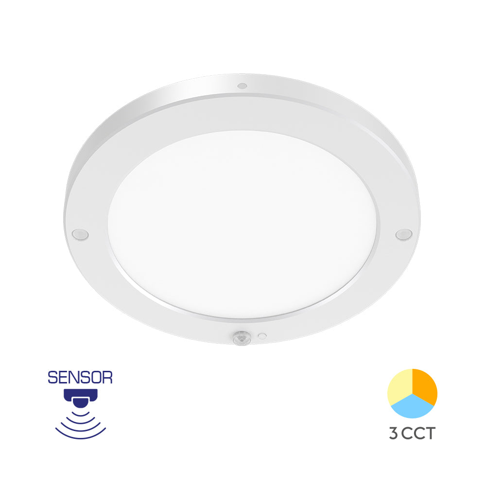 Braytron LED Deckenleuchte Bewegungsmelder Sensor Lampe Treppenlicht Deckenlicht Flur 20W Weiß