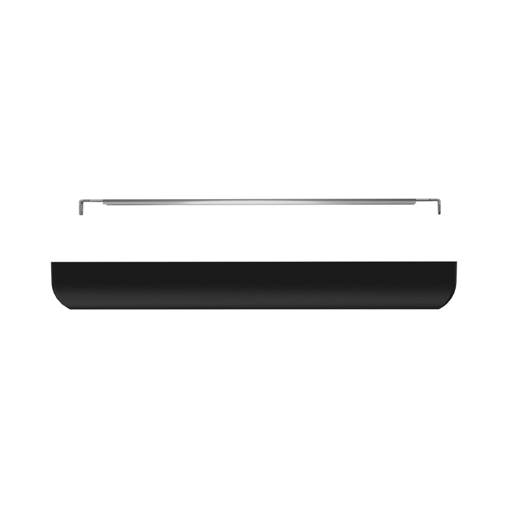 Braytron LED Panel Deckenleuchte Deckenlicht Eckig Flach 20W Wohnzimmer Kinderzimmer IP40 schwarz