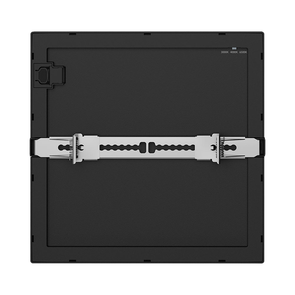 Braytron LED Panel Deckenleuchte Deckenlicht Eckig Flach 20W Wohnzimmer Kinderzimmer IP40 schwarz
