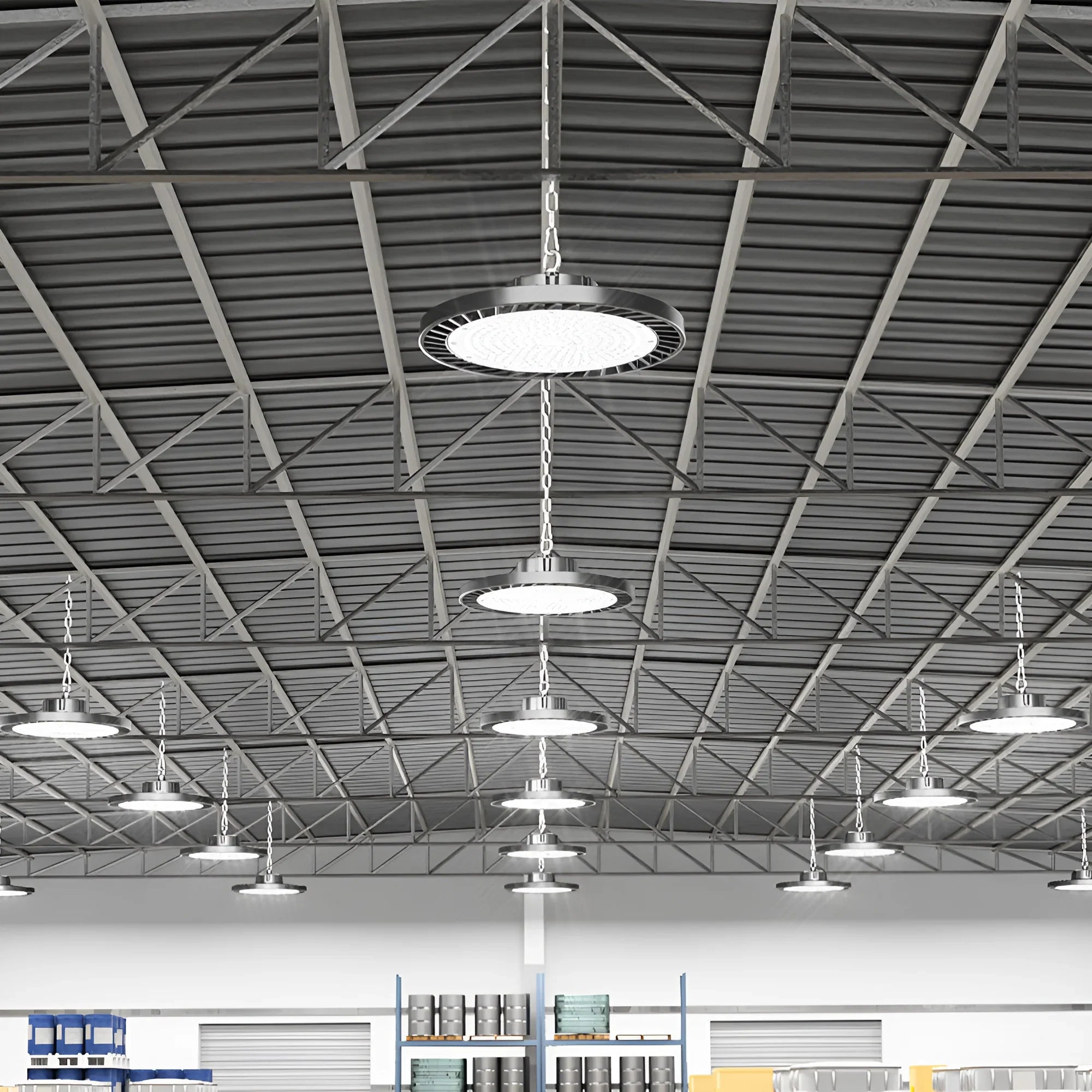 Braytron LED Hallenstrahler UFO 200W 3CCT IP65 – 34.000 lm Schwarz