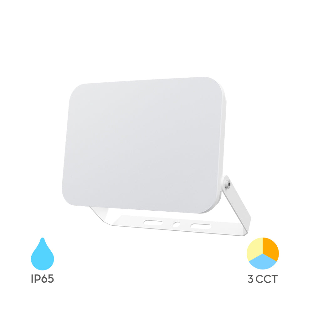 Braytron LED Flutlichtstrahler 20W, 1900 Lumen, IP65, 3CCT, gleichmäßiges Licht ohne sichtbare LEDs, Außenstrahler für Garten und Hof