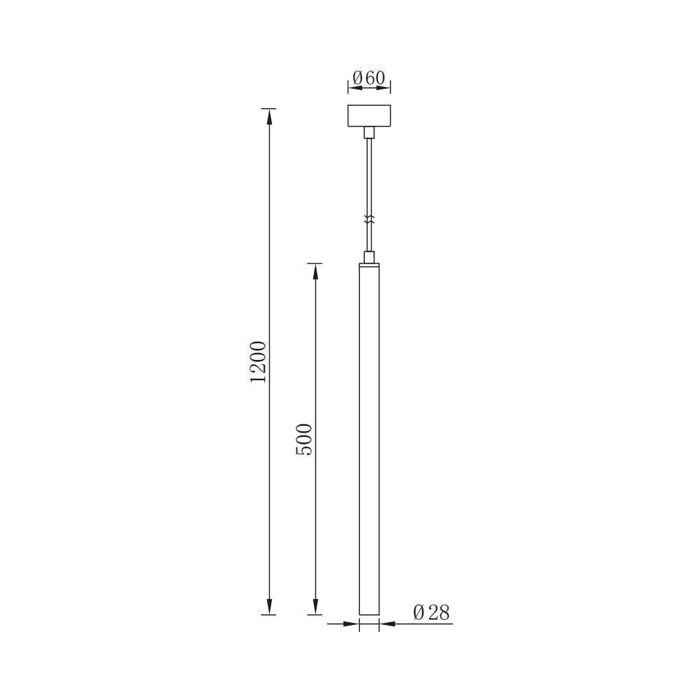 LED moderne Hängeleuchte Esstischbeleuchtung schwarz G9 Hängelampe Leuchte Spot Zylindrisch Ø2,8 cm