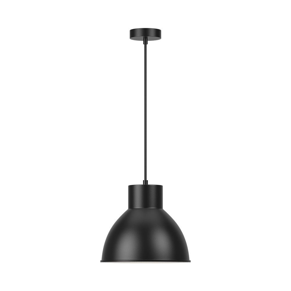 Braytron Pendelleuchte Hängelampe E27 Fassung, Modernes Design, Schwarz rund für Wohnräume