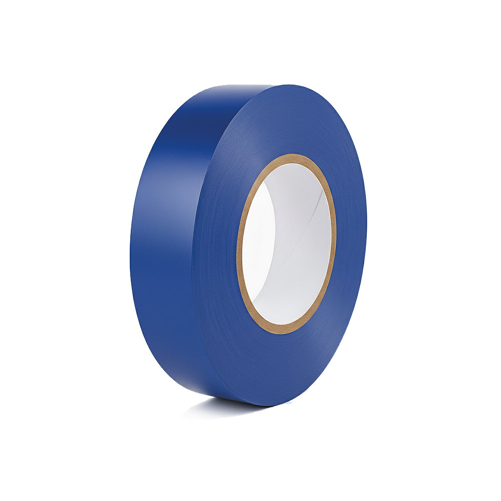 Braytron PVC Isolierband Schwarz 19 mm x 18 m – stark haftendes Elektroband zum Isolieren, Bündeln und Reparieren von Kabeln – Elektriker Klebeband – 10 Rollen (10er Pack) (blau)