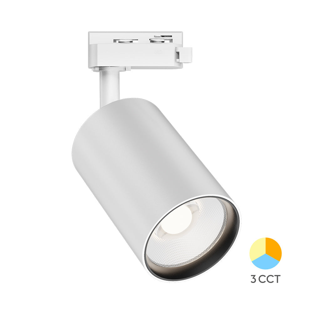 Braytron LED Schienenstrahler 30W 1-Phasen 3 Lichtfarben 3420 lm dreh- und schwenkbar – Weiß