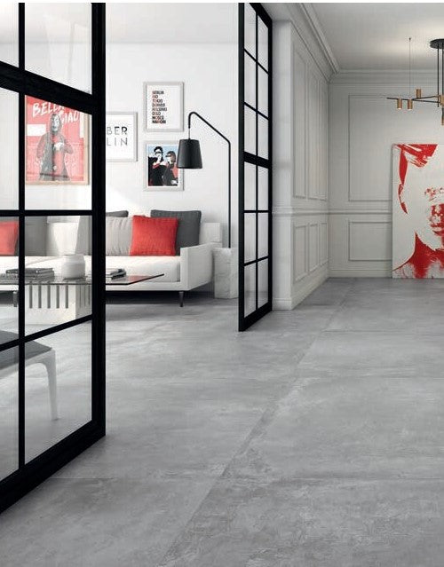 Wand/Bodenfliese Ground gris matt rek. 60 x 120 cm, F10558