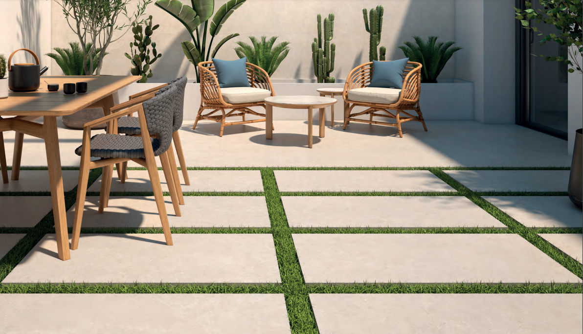 Terrassenplatten Montpellier marfil matt rekt. 60 x 60 x 2 cm, F20374