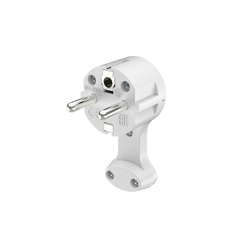 Braytron Schuko-Stecker Typ F kompakt steckdosenbündig – Weiß, IP20