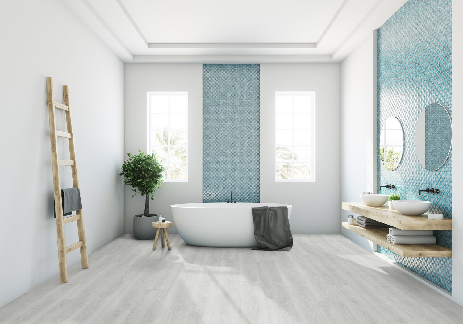 Vinylboden Virtuo 30 Rigid Acoustic  Bohem light grey Landhausdiele 22,90 x 125 cm, F21148