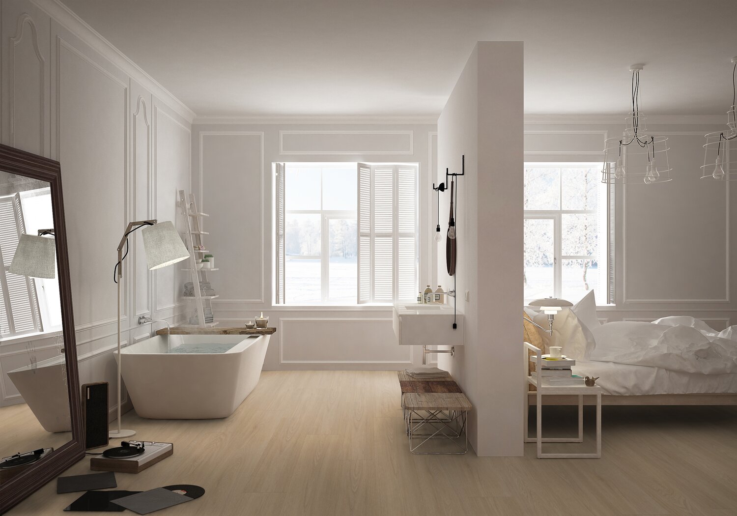 Vinylboden Virtuo 30 Rigid Acoustic  Blomma Natural Landhausdiele 22,90 x 149,20 cm, F21162