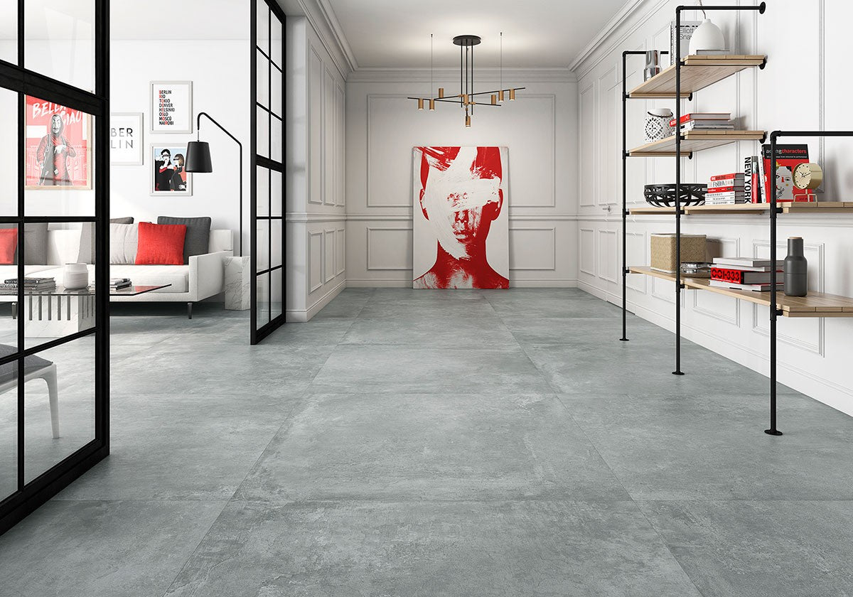 Wand/Bodenfliese Ground gris matt rek.         30 x 60 cm, F10624
