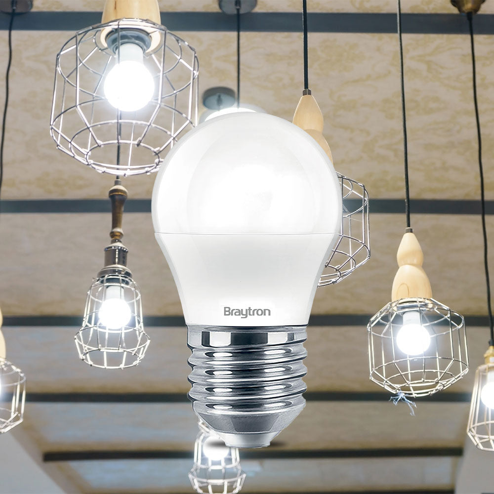 10 X Braytron LED E27 G45 Tropfenform Leuchtmittel 5W Kugel Lampe Birne 450 Lumen 6500K Kaltweiß