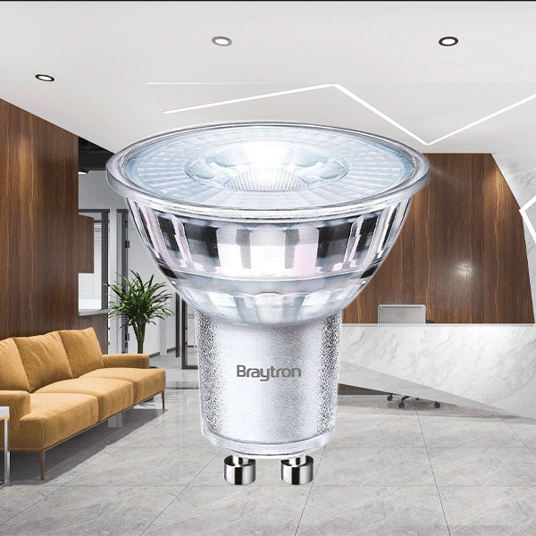 Braytron LED GU10 5,5W (50W) dimmbar 4000K Neutralweiß Reflektorlampe Leuchtmittel 400 Lumen